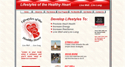 Desktop Screenshot of lifestylesofthehealthyheart.org