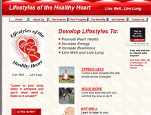 Tablet Screenshot of lifestylesofthehealthyheart.org